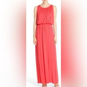 Felicity & Coco Vibrant Coral Maxi Dress
